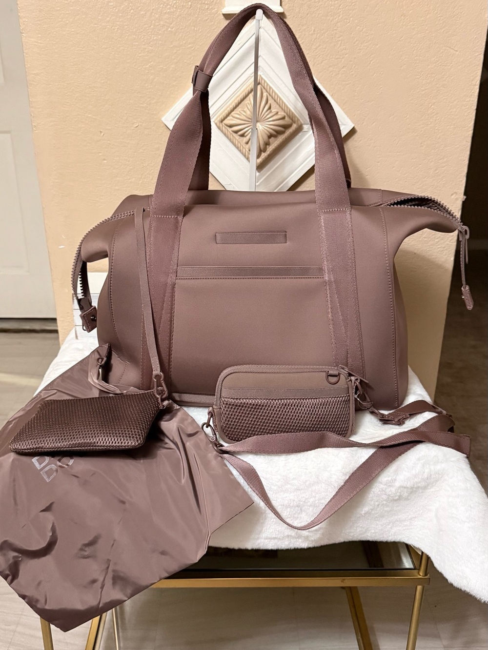 Dagne Dover  Travel Duffel with Removable Pouches